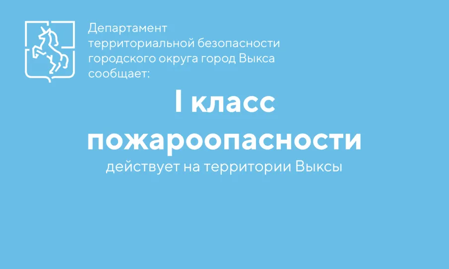 В Выксе установился I класс пожароопасности